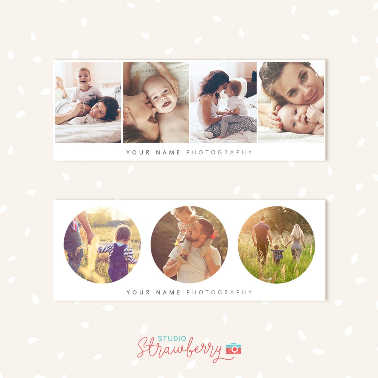 Facebook Timeline Cover, Facebook Timeline Template, Facebook Cover Template, Facebook Cover Photo, Facebook banner, Circles collage gallery