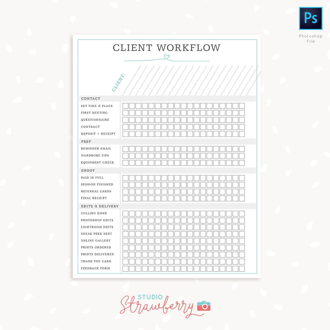 Client workflow chart for photographers, photography business, photo session workflow checklist, photographer client checklist, to do list