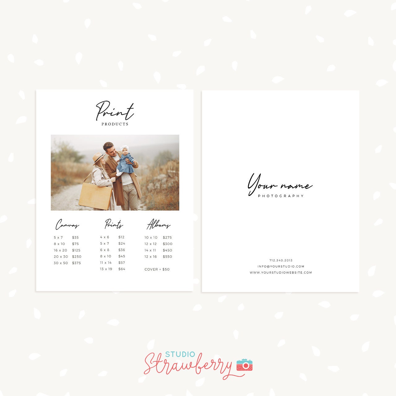 Photographer Welcome Guide Template, Photography Magazine Template, Photographer brochure, Family Photography, Wedding Photography