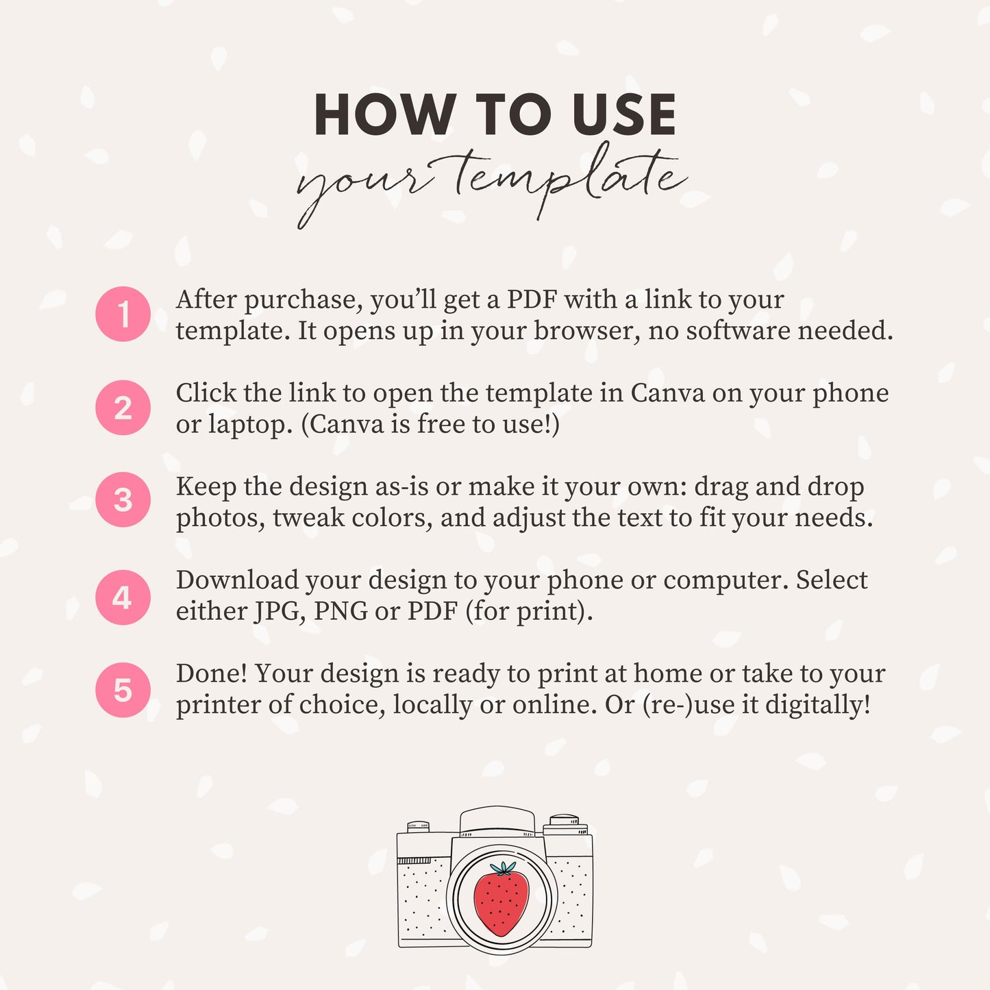 Canva anniversary sign template editable with custom photos and gold script.