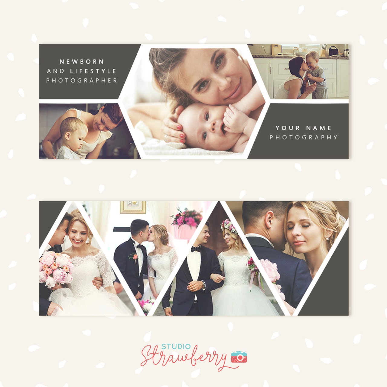 Facebook Timeline Template, Facebook Timeline Covers, Facebook Cover Template, Facebook Cover Photo, Facebook banner, honeycomb, triangles