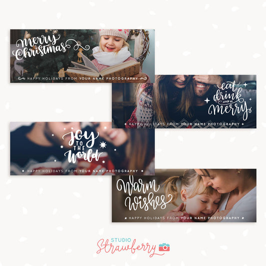 Christmas Facebook Banner, Christmas Facebook timeline, Christmas Facebook cover template, Facebook Template, Happy Holidays photographers