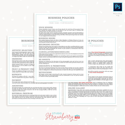 Photography Business Forms Bundle, Photo Session Agreement, Business Policies, Model Release, Photo Release, Wedding contract, Contracts