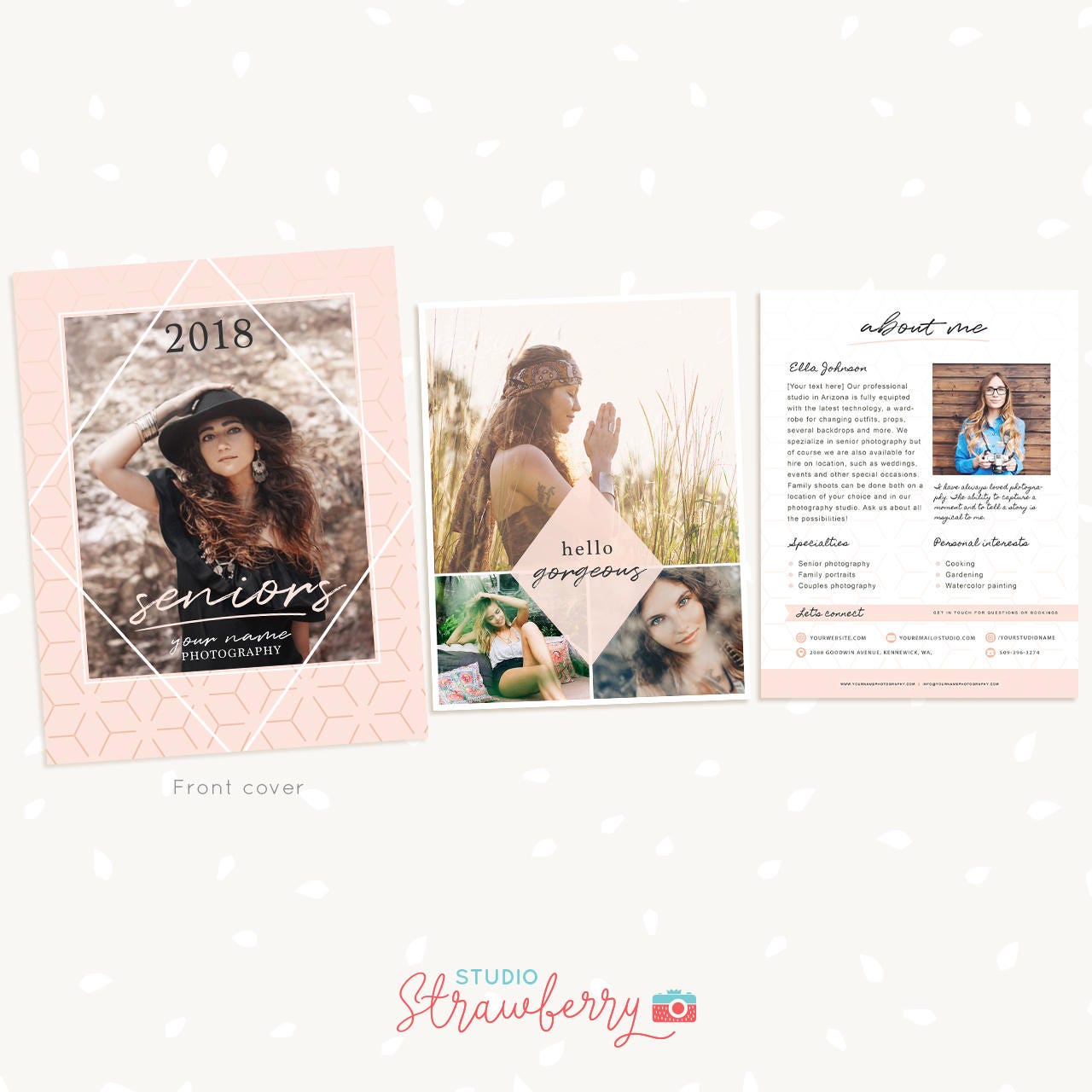 Senior Magazine Template, Senior Welcome Guide, Senior Photography Magazine, Senior graduation, 12 pages Magazine Template, Senior marketing