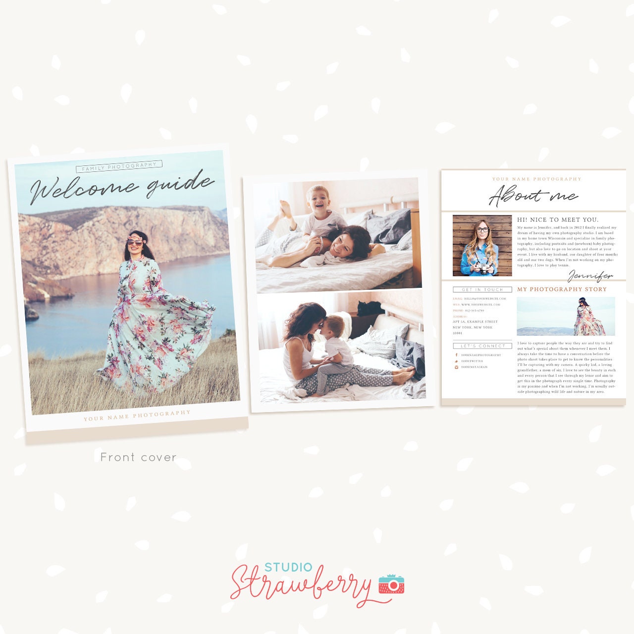 Welcome guide template, Photography Magazine, Brochure for photographers, Magazine Template, Magazine Photoshop Template, PSD magazine