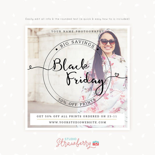 Black Friday Marketing Template, Black Friday Photoshop Template, Black Friday Sale Promotion, Square, Instagram, Social media, Facebook