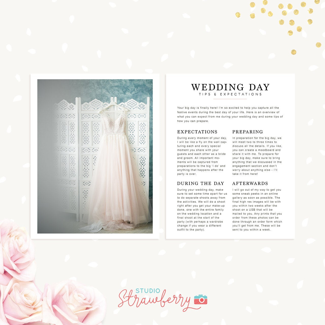 Wedding Photography Magazine Template, Wedding Welcome Guide Template, Wedding brochure, Wedding Photographer, Wedding Photography Marketing