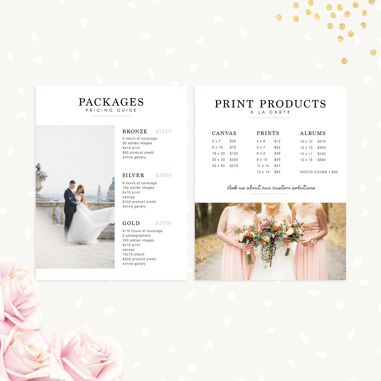 Wedding Photography Magazine Template, Wedding Welcome Guide Template, Wedding brochure, Wedding Photographer, Wedding Photography Marketing