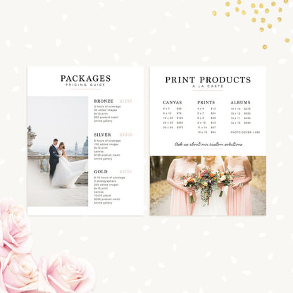Wedding Photography Magazine Template, Wedding Welcome Guide Template, Wedding brochure, Wedding Photographer, Wedding Photography Marketing