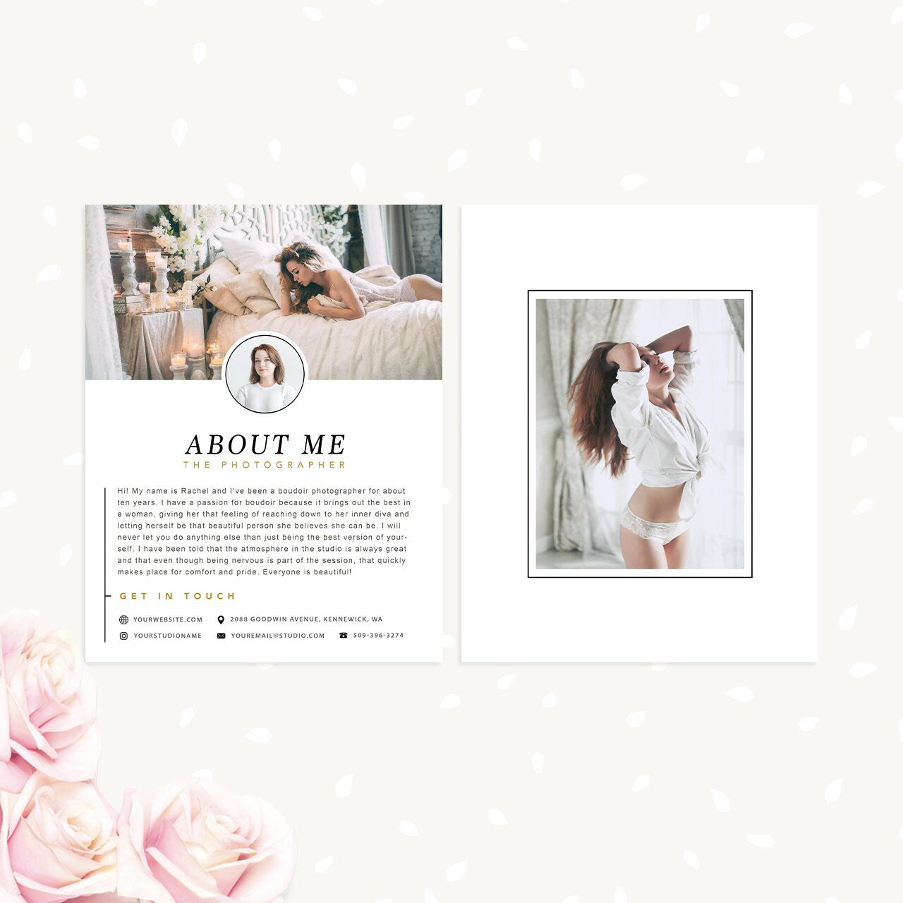 Boudoir Photography Magazine Template, Boudoir Welcome Guide Template, Boudoir brochure, Boudoir Photographer, Boudoir Photography Marketing