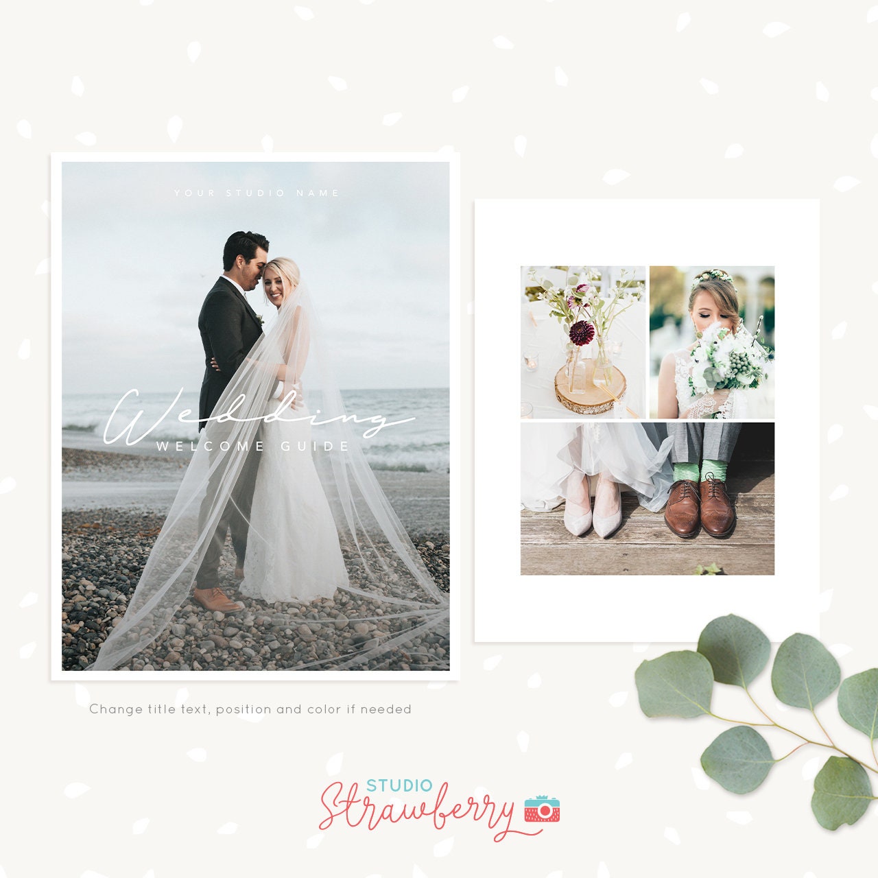 Wedding Photography Magazine Template, Wedding Welcome Guide Template, Wedding brochure, Wedding Photographer, Wedding Photography Marketing