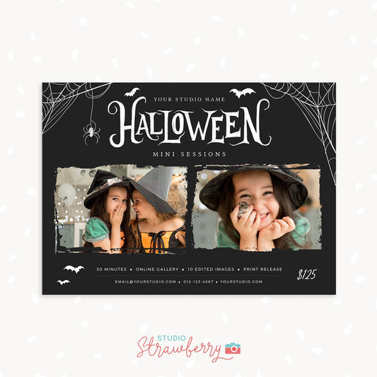 Halloween mini session template, Halloween Photography, Halloween Marketing, Halloween social media, Halloween minis, printable, download
