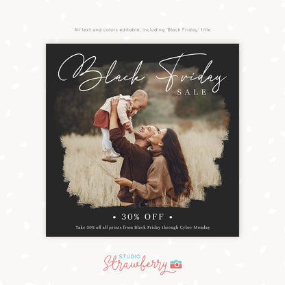 Black Friday Marketing Template, Black Friday Photoshop Template, Black Friday Sale Promotion, Square, Instagram, Social media, Facebook