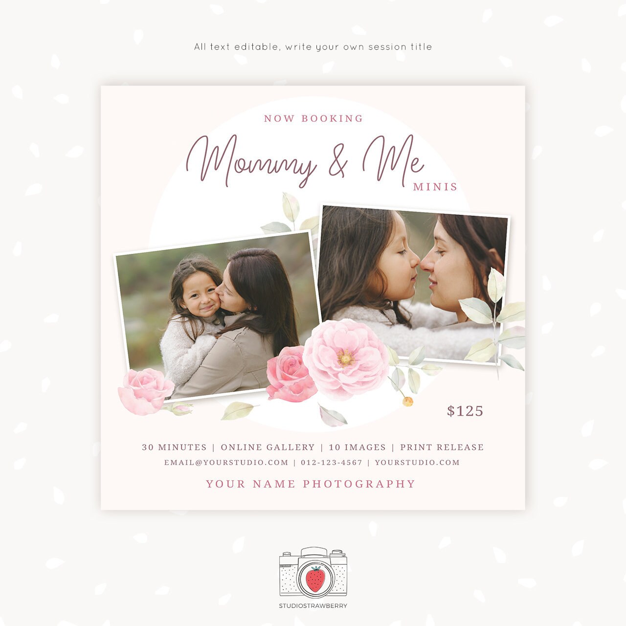 Mommy and Me Mini Session Template, Mothers day mini session template, Mothers Day Mini Sessions, Mummy and me, Mom and me mini sessions