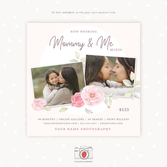 Mommy and Me Mini Session Template, Mothers day mini session template, Mothers Day Mini Sessions, Mummy and me, Mom and me mini sessions