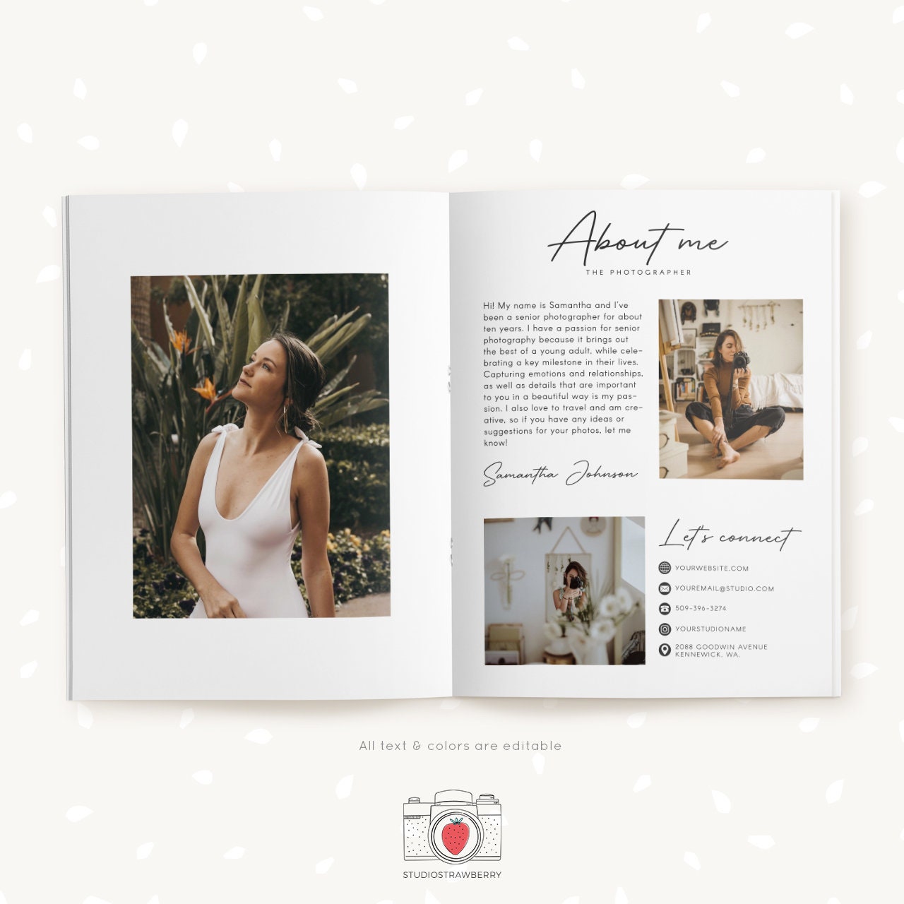 Senior Magazine Template, Senior Welcome Guide, Senior Photography Magazine, Senior graduation, 10 pages Magazine Template, Senior marketing