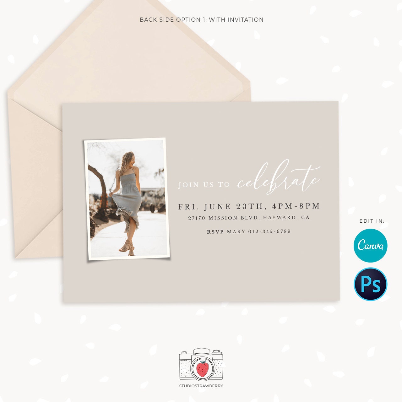 Graduation invitation template, Instantly editable, Editable Graduation Card, Senior Graduation Template, Senior Graduation Announcement