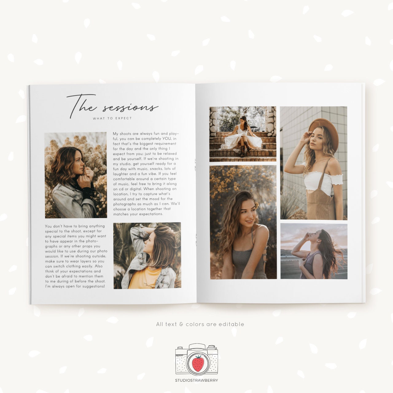 Senior Magazine Template, Senior Welcome Guide, Senior Photography Magazine, Senior graduation, 10 pages Magazine Template, Senior marketing