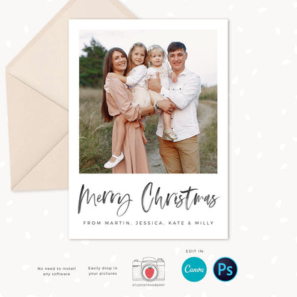 Year in review Christmas card template, Canva, 2022 collage, Year in review template collage, Year in review holiday card, 2022 Pictures