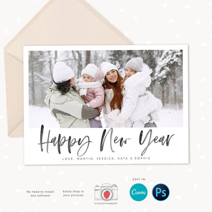 Year in review card template, Canva, 2022 collage, Year in review Christmas card template collage, Year in review holiday card 2022 Pictures