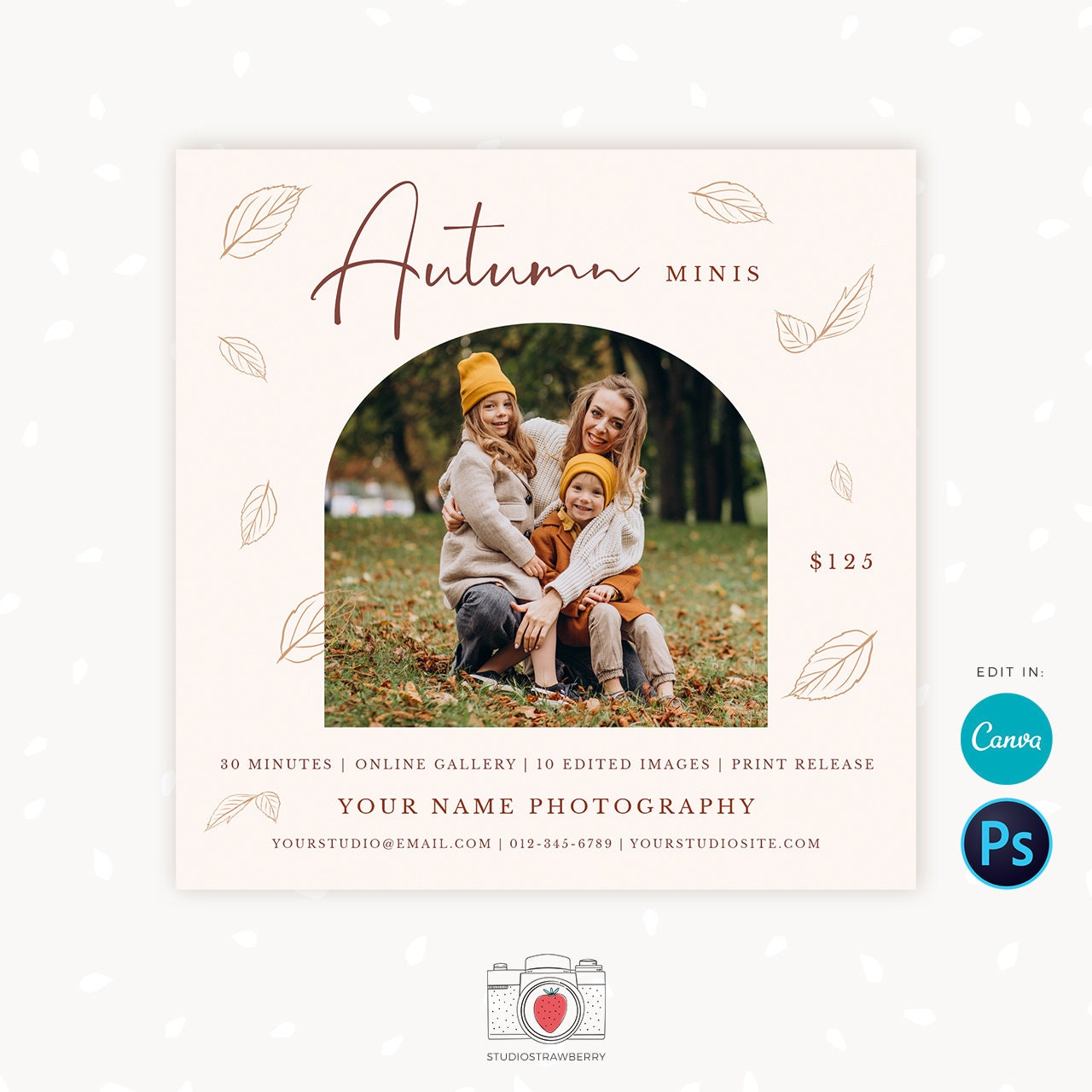 Fall Mini Session Template, Autumn mini sessions, Fall photography, Fall Sessions template, Autumn photography, Fall minis, Autumn minis