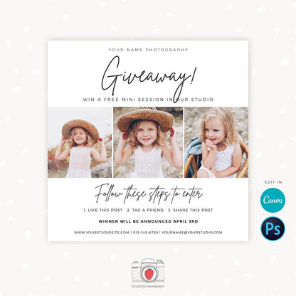Contest Template, Giveaway Template, Facebook Template, Social Media Template, Instagram Template, Like and Share, Share and win