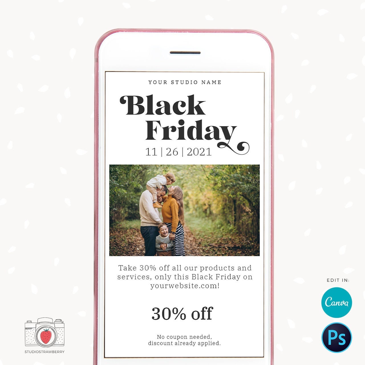 Black Friday email template, Black Friday sale started, Black Friday email newsletter template, Canva email template, Cyber Monday email