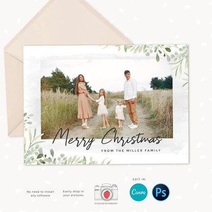 Year in review Christmas card template, 2022 overview, Year in review template, Year in review holiday card, Year in review card, Nature