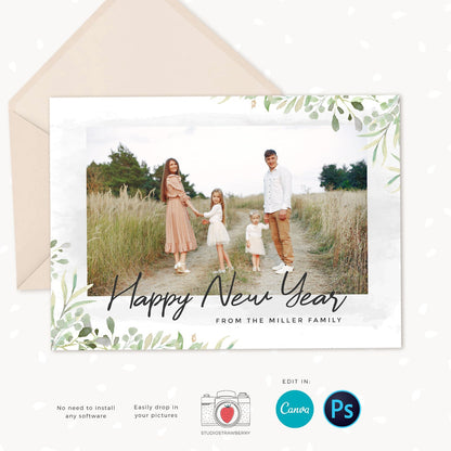 Year in review Christmas card template, 2022 overview, Year in review template, Year in review holiday card, Year in review card, Nature
