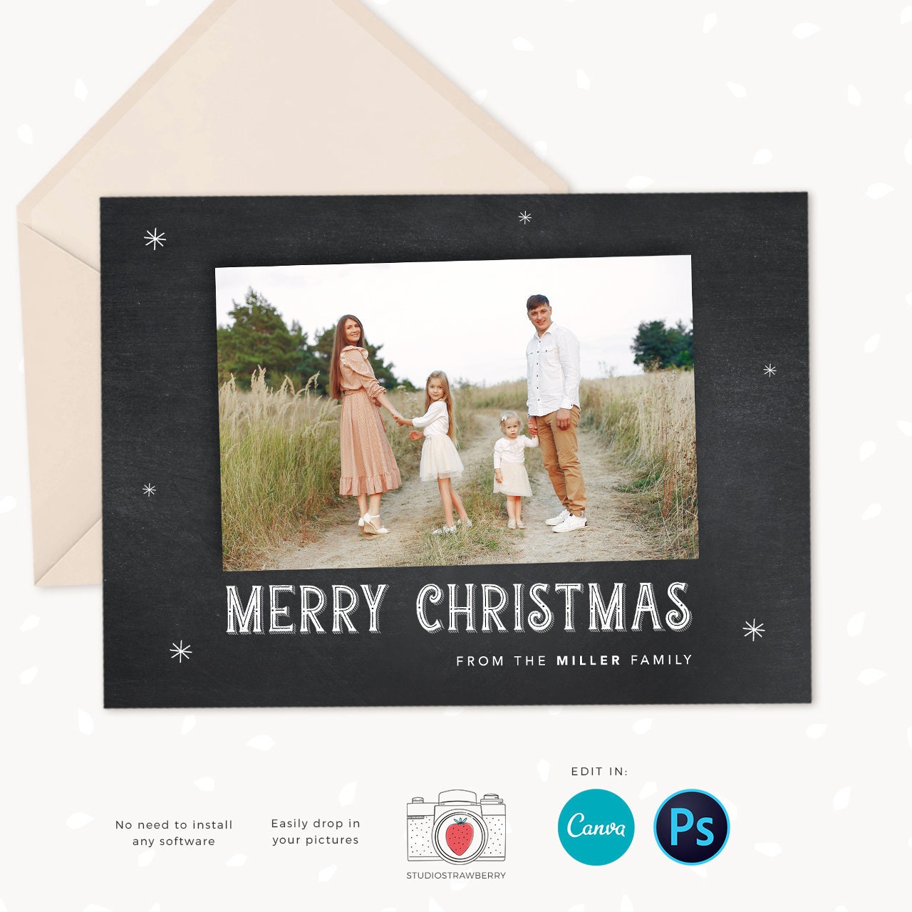Year in review Christmas card template, 2022 overview, Canva, Year in review template, Year in review holiday card, Year in review card
