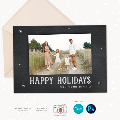 Year in review Christmas card template, 2022 overview, Canva, Year in review template, Year in review holiday card, Year in review card