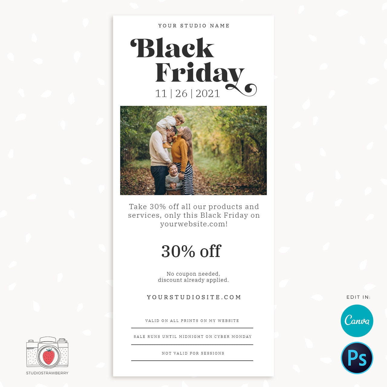 Black Friday email template, Black Friday sale started, Black Friday email newsletter template, Canva email template, Cyber Monday email