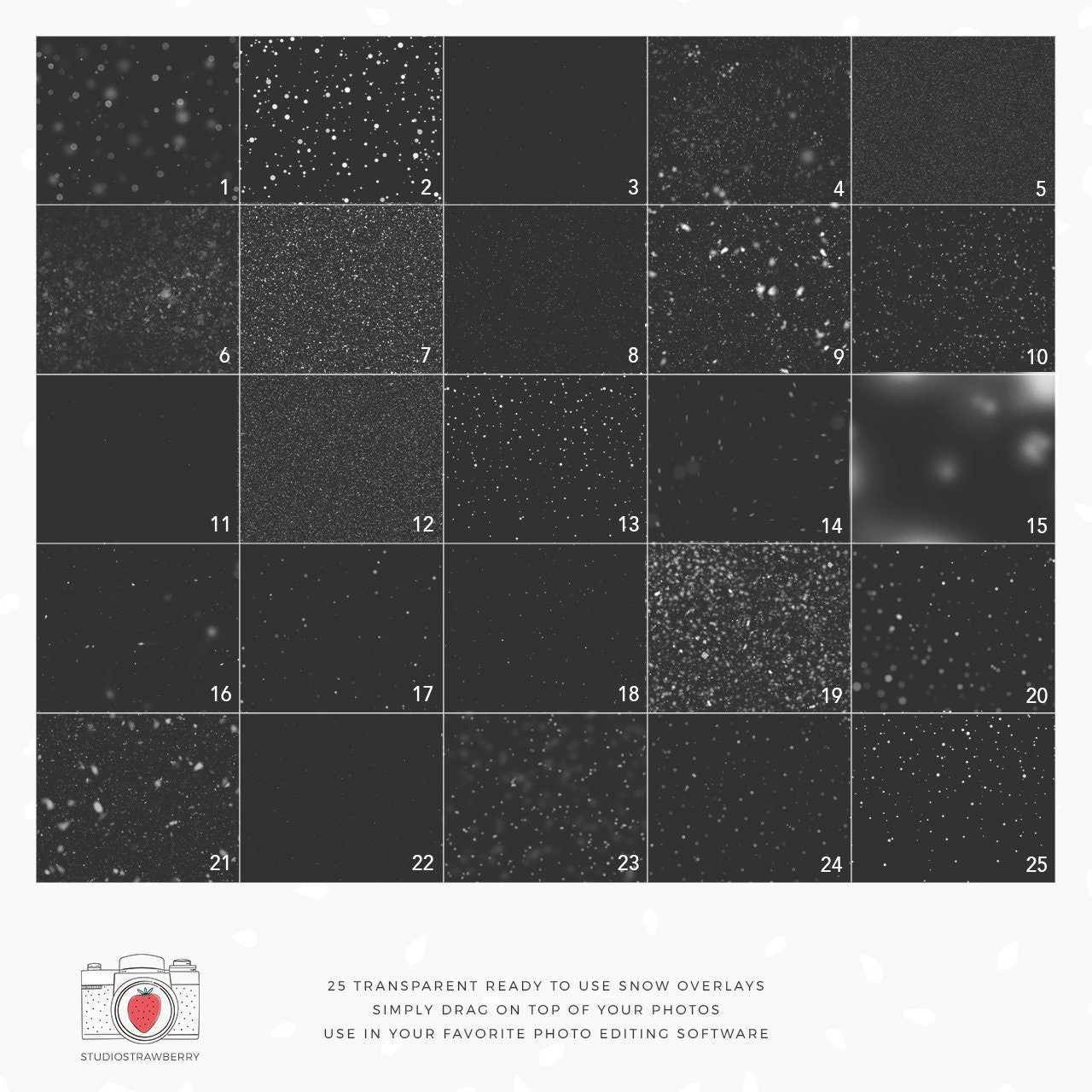 Snow overlays, Snow overlay png, realistic snow overlays, Christmas overlays, winter overlays, Snow Photoshop overlay, Canva, Lightroom*