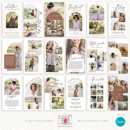 Photographer instagram story templates, Photography instagram template, Instagram story photographers, Canva instagram story template