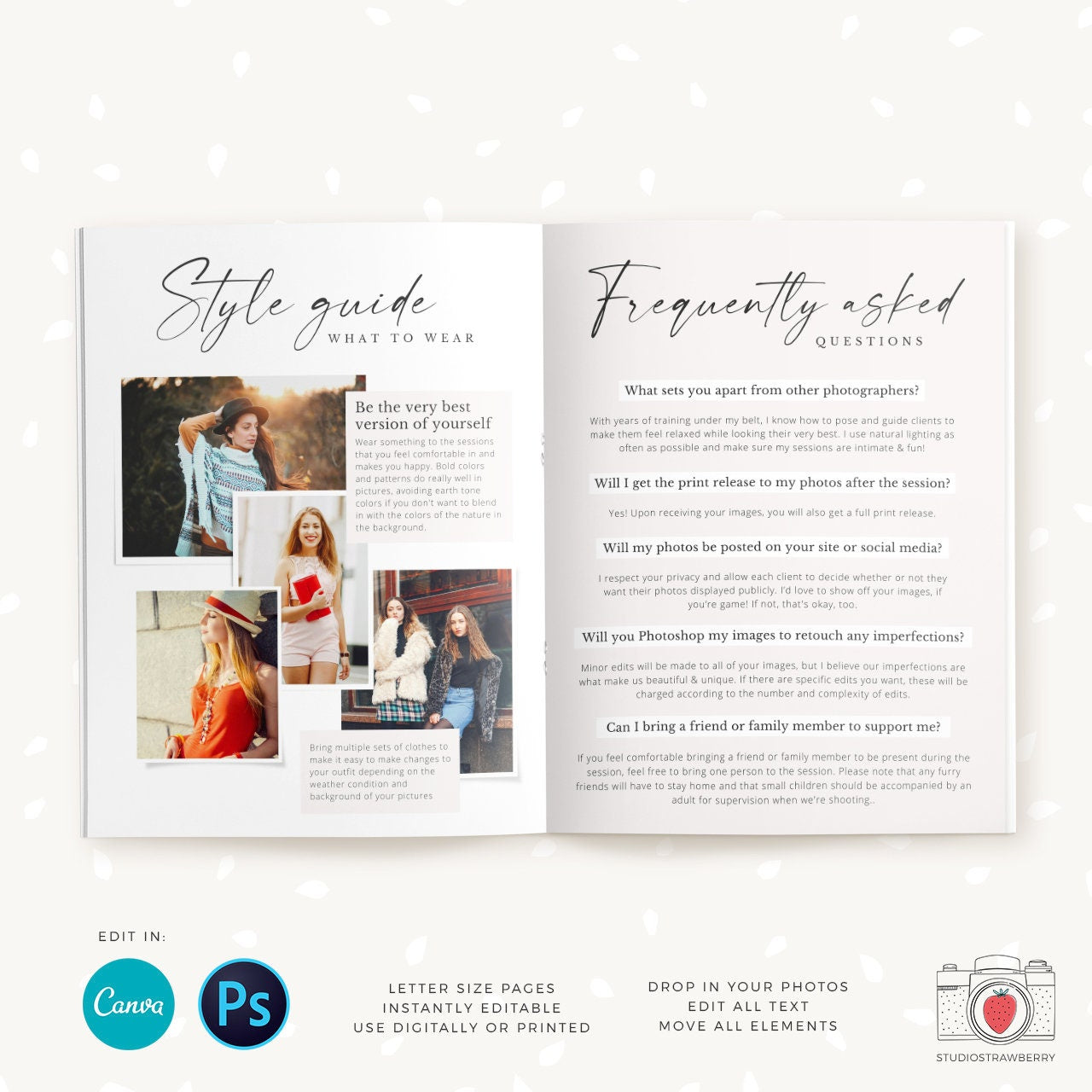 Senior Photography Magazine, Canva, Photoshop, 12 pages, Senior Marketing, Senior Magazine Template, Senior photographer, Senior graduations