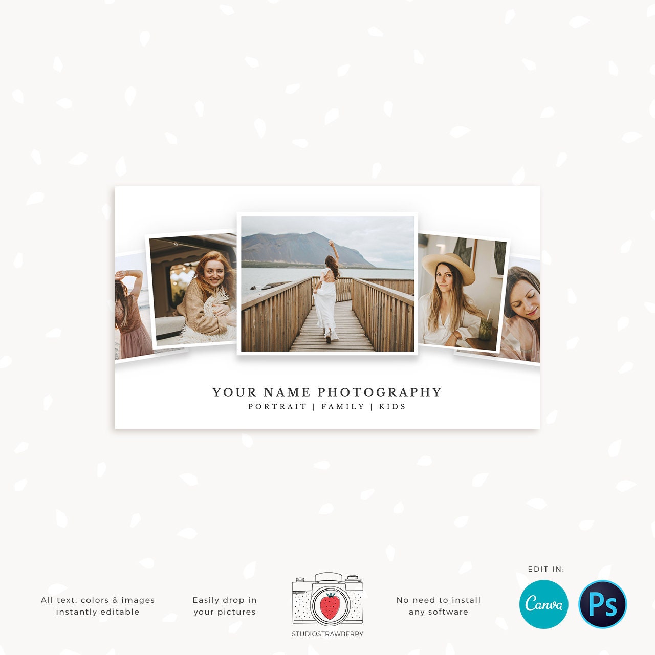 Photography Business Card Template, Photo Arch Business Card, Canva, Photoshop, Photo Business Cards, Social Contact, Photography Marketing