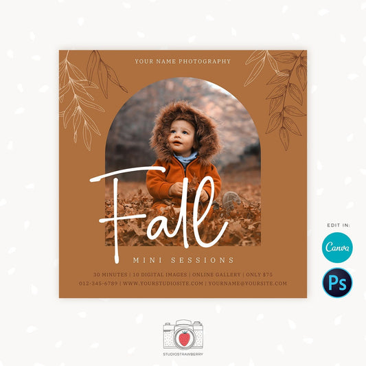 Fall Mini Session Template, Autumn mini sessions, Fall photography, Fall Sessions template, Autumn photography, Fall minis, Autumn minis