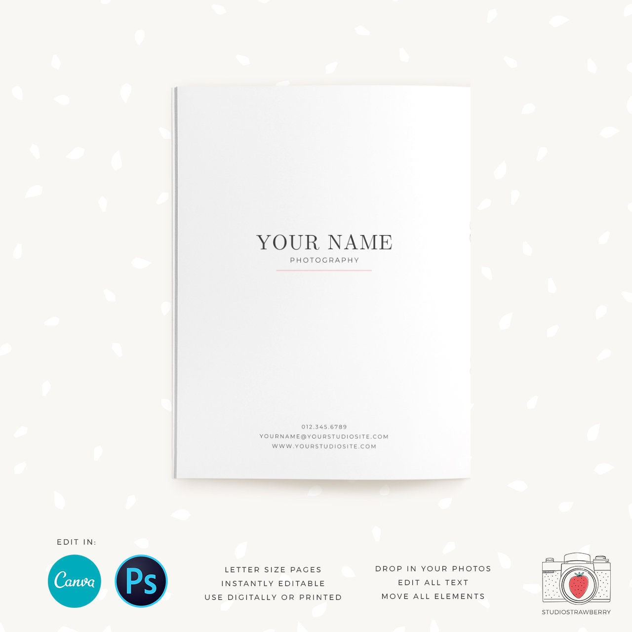 Location Guide Template, Photography Magazine, Welcome guide, 12 pages, Template for photographers, Magazine Template, Canva & Photoshop