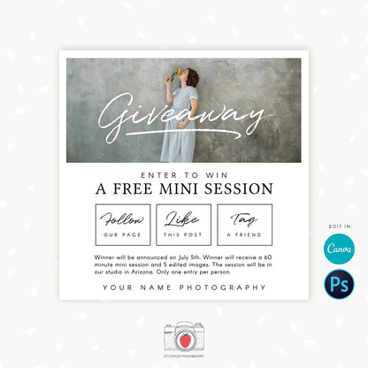 Contest Template, Giveaway Template, Facebook Template, Social Media Template, Instagram Template, Like and Share, Enter to win