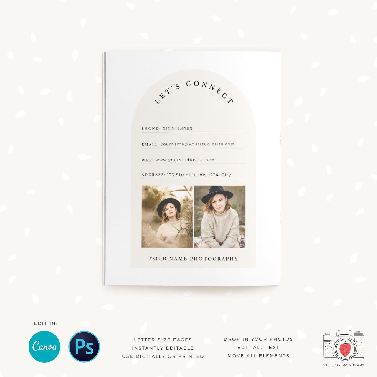 Location Guide Template, Photography Magazine, Welcome guide, 12 pages, Template for photographers, Magazine Template, Canva & Photoshop