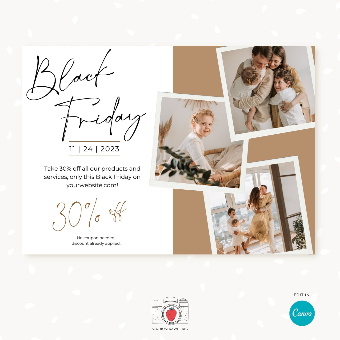 Black Friday Marketing Template, Black Friday Canva Template, Black Friday Sale Promotion, Black Friday offer, Instagram, Social media, FB