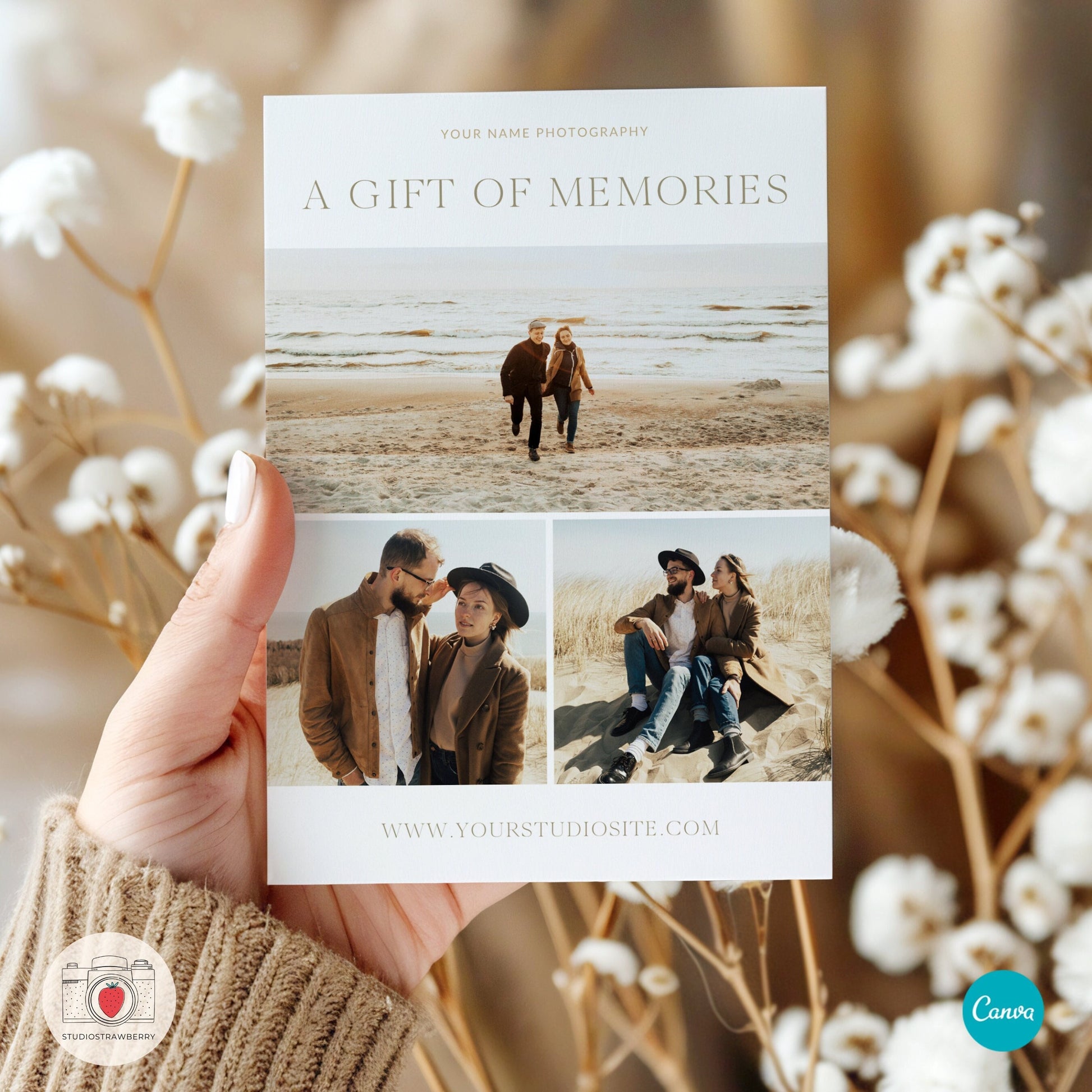 Photography Gift Card Template | Editable Canva Gift Voucher for Any Occasion | C11