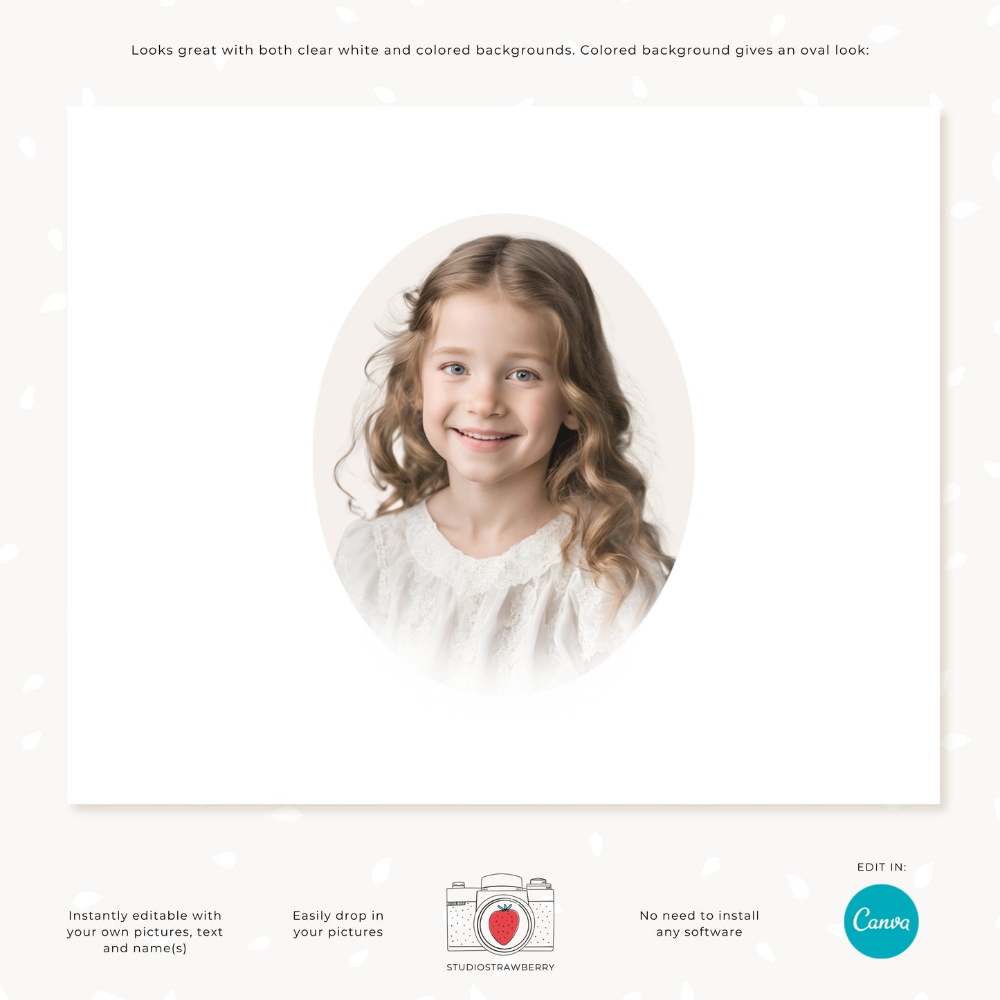 Editable Heirloom Photo Collage Template Set | Heirloom Composite Portraits | Customizable Canva Template for Family Wall Art