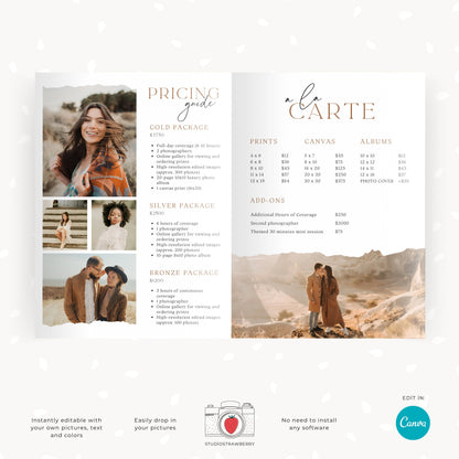 Photography Welcome Guide Template | Editable Canva Client Magazine | Customizable Digital Session Guide for Photographer | C10