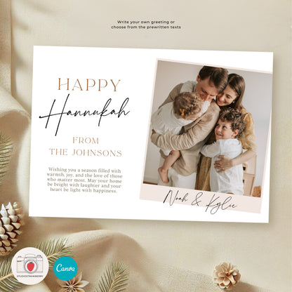 Year in Review Photo Card with Timeline Design, Custom Family Year Summary, Year Highlights, Editable Recap Card