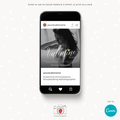 Customizable boudoir photography flyer showcasing marketing session details.