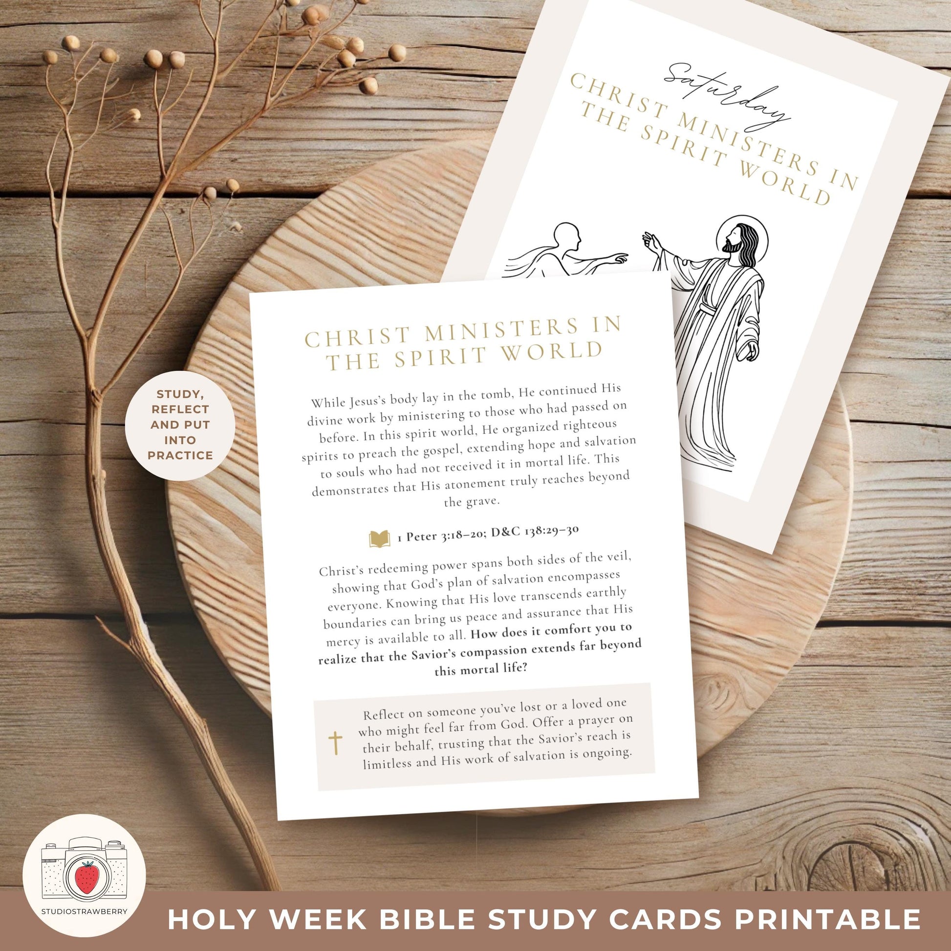 Printable Christian Easter Study Set for family devotionals and reflection