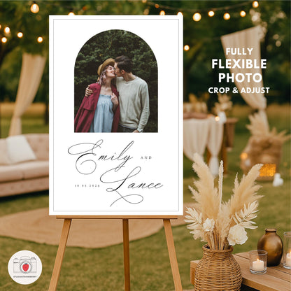 Personalized engagement party sign for couples