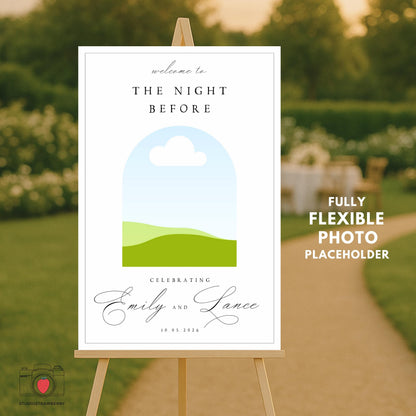 Printable wedding sign for rehearsal dinner