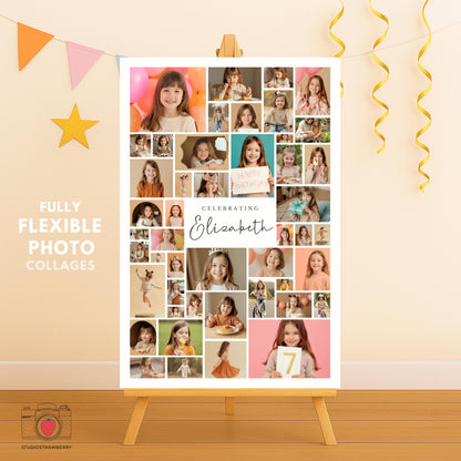 Personalized birthday welcome sign for 7 year old